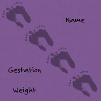 feet blankie purple